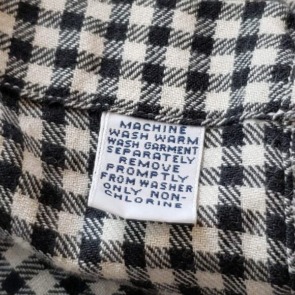 Polo Ralph Lauren Western Shirt Men's L Black White Plaid LS Button Down Garvey - Picture 8 of 10